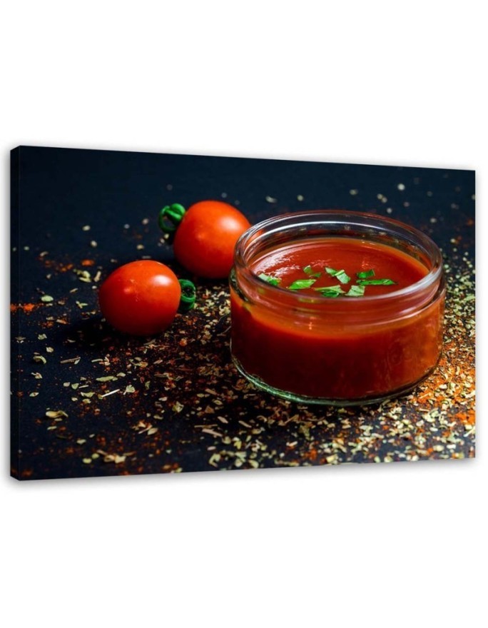 Wall art painting for the kitchen - Tomato cream | FEEBY