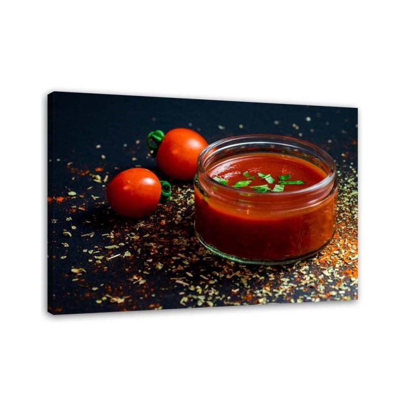Wall art painting for the kitchen - Tomato cream | FEEBY