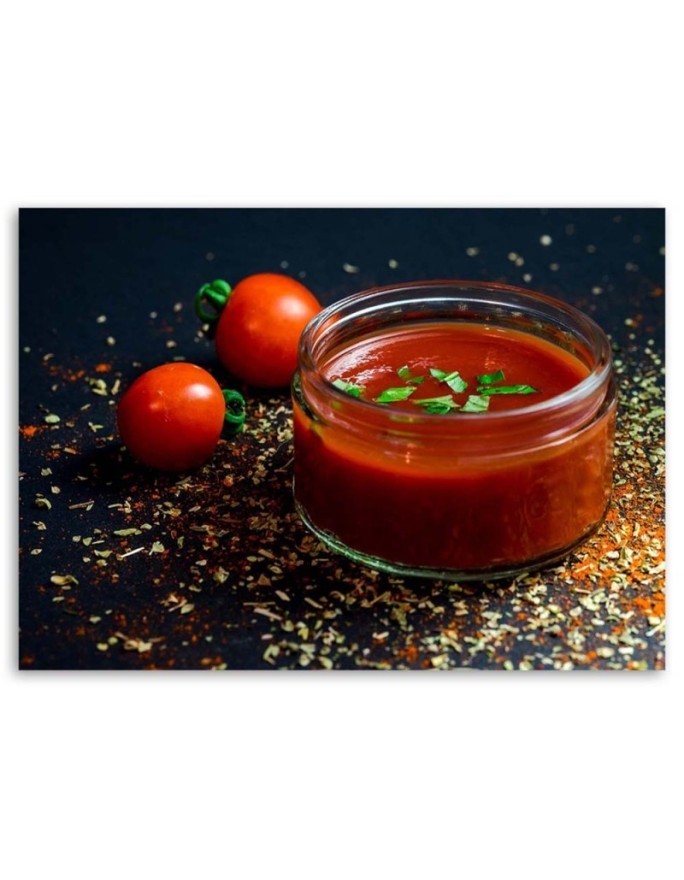Wall art painting for the kitchen - Tomato cream | FEEBY