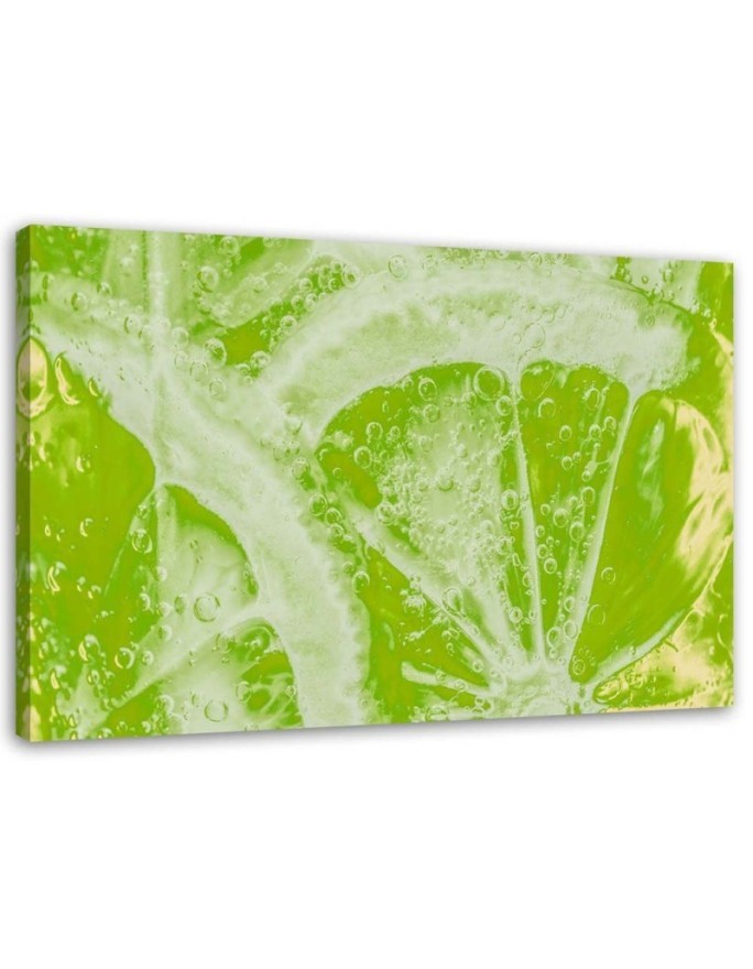 Modern Canvas paintings for the kitchen - Juicy lime | FEEBY