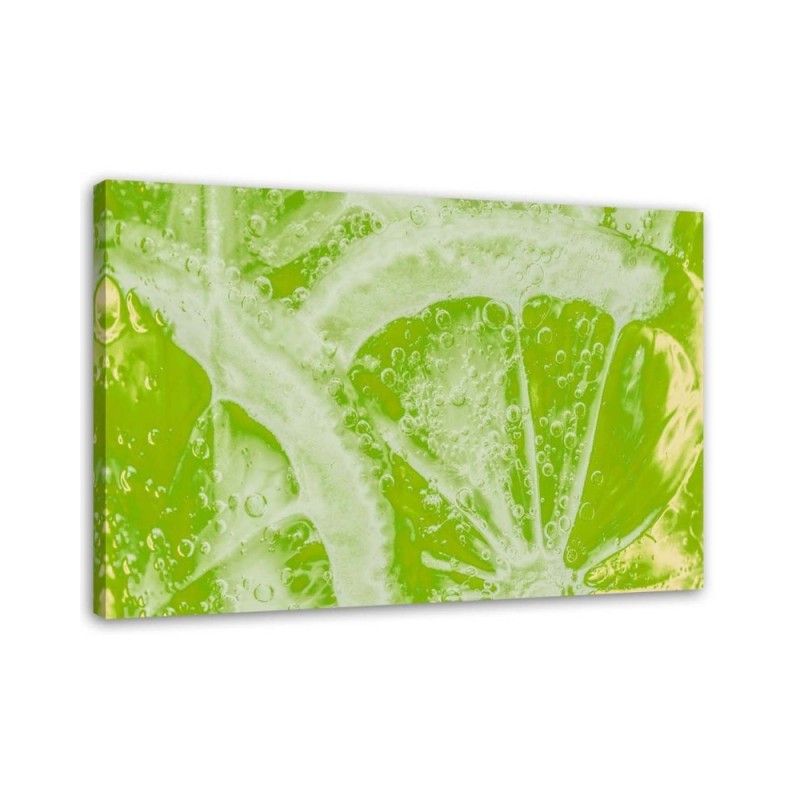 Modern Canvas paintings for the kitchen - Juicy lime | FEEBY