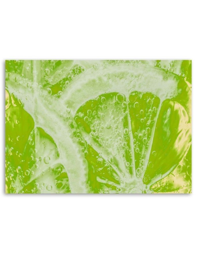 Modern Canvas paintings for the kitchen - Juicy lime | FEEBY