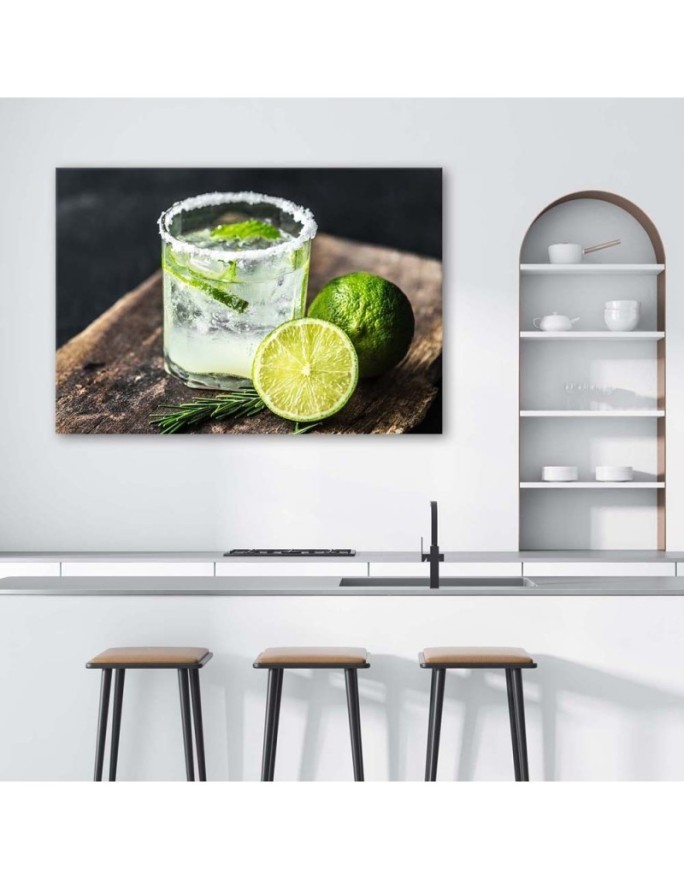 Designer Canvas prints for the home - Refreshing drink with lime | FEEBY