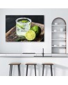 Designer Canvas prints for the home - Refreshing drink with lime | FEEBY