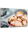 Wall Canvas prints for the kitchen - Rose macarons | FEEBY