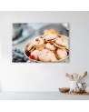 Wall Canvas prints for the kitchen - Rose macarons | FEEBY