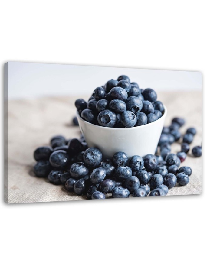 Prints on Canvas kitchen wall art - Berries in a bowl | FEEBY