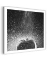 Canvas painting for the kitchen - Tomato in a trickle of water | FEEBY