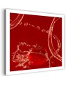 Decorative Canvas painting for the kitchen - Tomato in a trickle of water | FEEBY