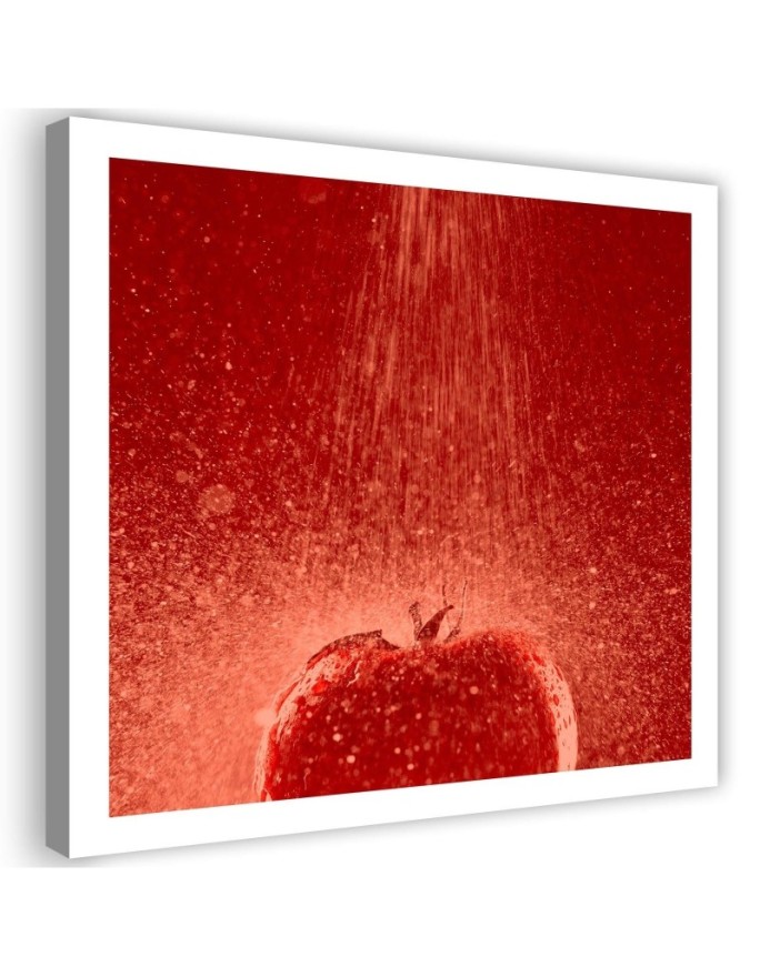 Canvas print Tomato under a...