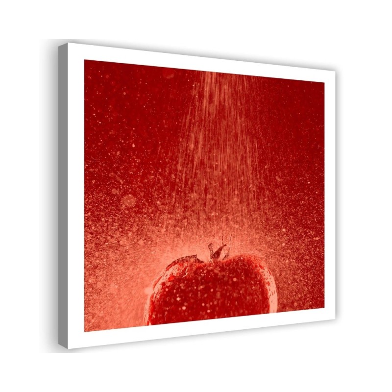 Modern Canvas paintings for the home for the kitchen - Tomato and water droplets | FEEBY