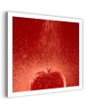 Modern Canvas paintings for the home for the kitchen - Tomato and water droplets | FEEBY