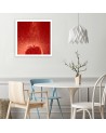 Modern Canvas paintings for the home for the kitchen - Tomato and water droplets | FEEBY