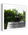 Stylish Canvas prints for the home - Wine bottles on a barrel | FEEBY
