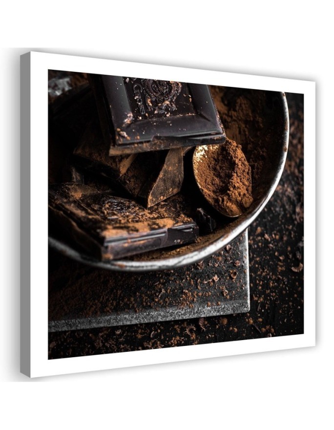 Wall art painting for the kitchen - Bitter chocolate and cocoa | FEEBY