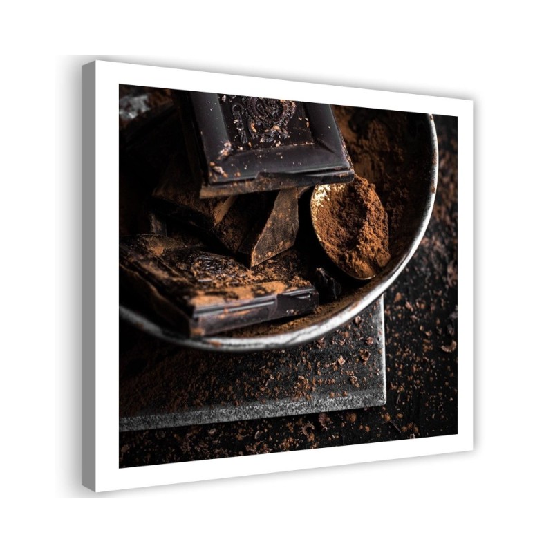 Wall art painting for the kitchen - Bitter chocolate and cocoa | FEEBY