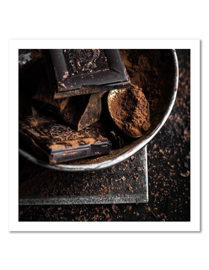 Wall art painting for the kitchen - Bitter chocolate and cocoa | FEEBY