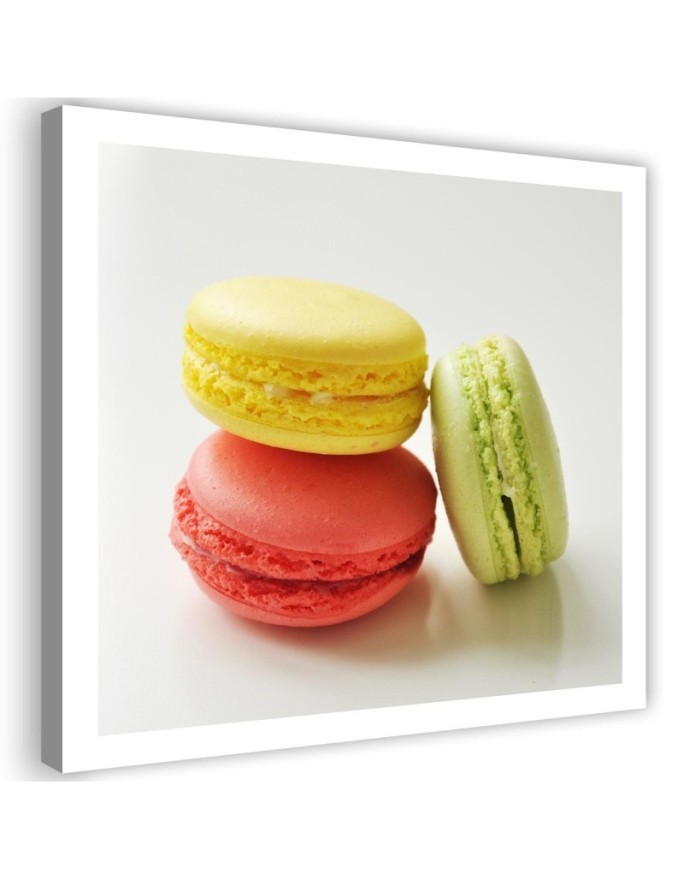 Wall art painting for the kitchen - Tasty macarons | FEEBY