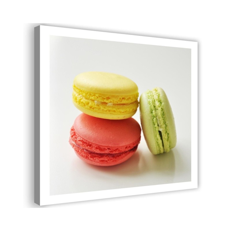 Wall art painting for the kitchen - Tasty macarons | FEEBY