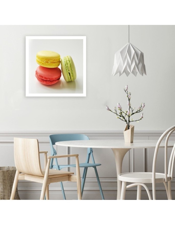 Wall art painting for the kitchen - Tasty macarons | FEEBY