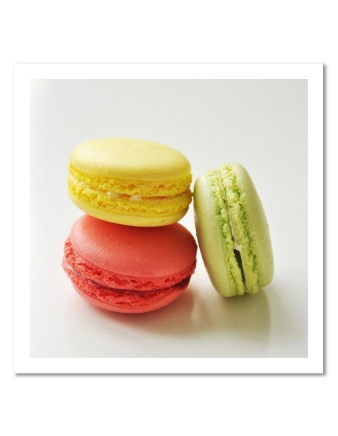 Wall art painting for the kitchen - Tasty macarons | FEEBY