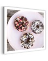 Modern canvas painting - Donats on a plate | FEEBY