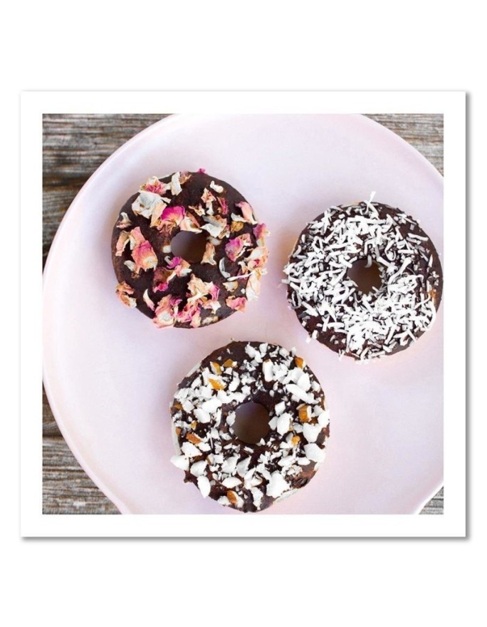 Modern canvas painting - Donats on a plate | FEEBY