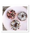 Modern canvas painting - Donats on a plate | FEEBY