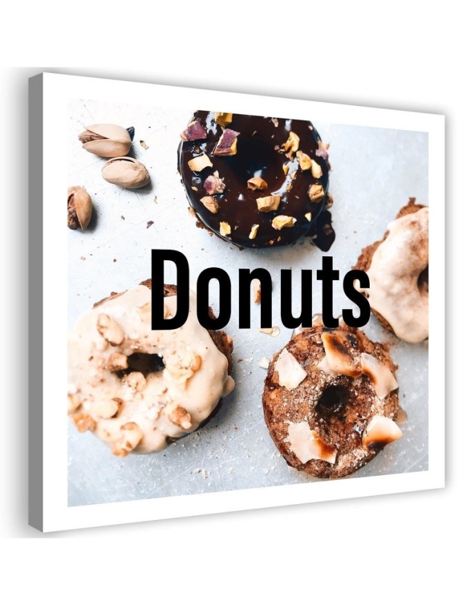 Canvas wall art picture for the kitchen - Appetising Donats | FEEBY