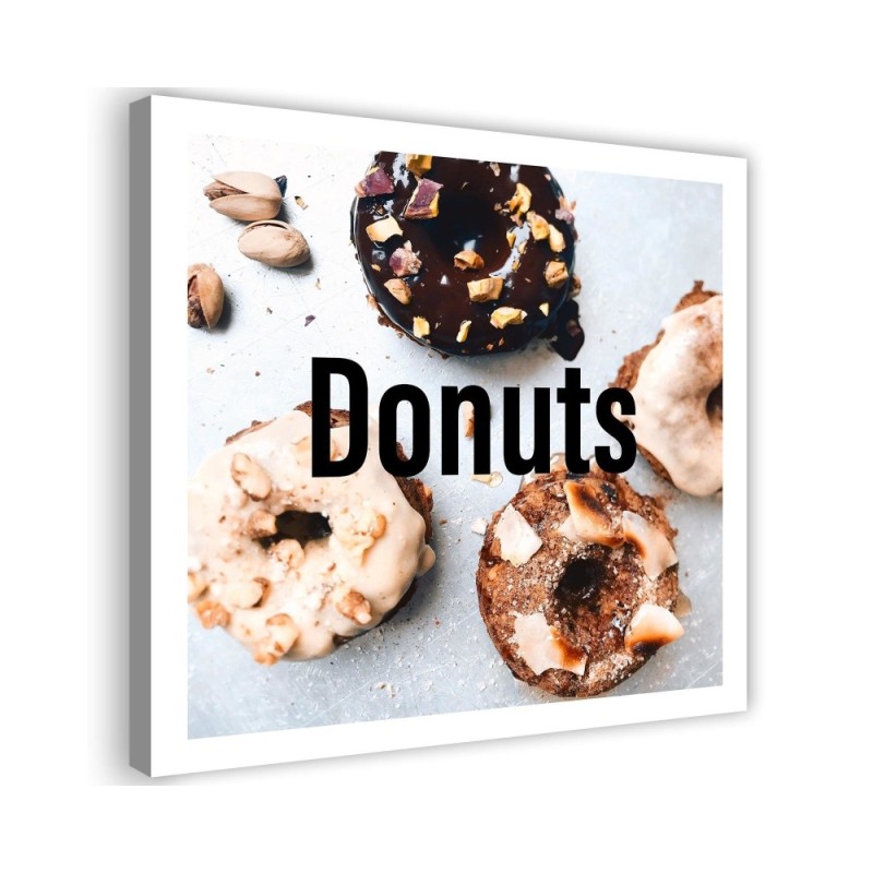Canvas wall art picture for the kitchen - Appetising Donats | FEEBY