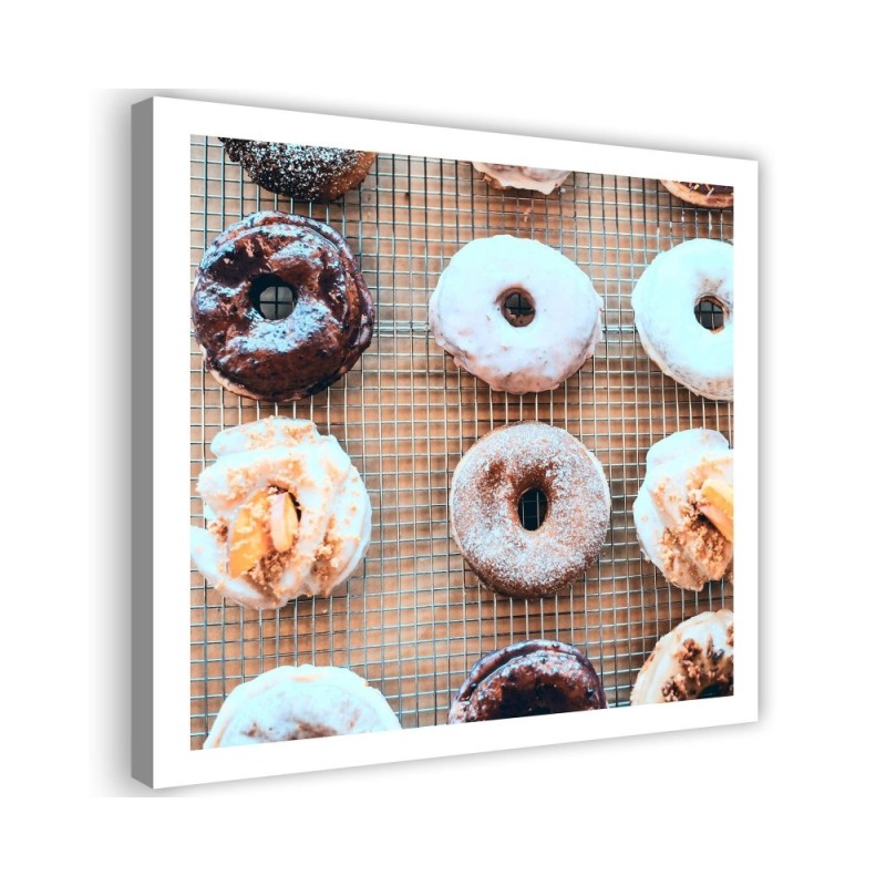 Wall art painting for the kitchen - Gourmet donats | FEEBY