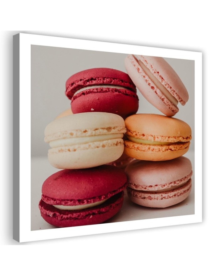 Modern Canvas paintings for the kitchen - Appetising macarons | FEEBY
