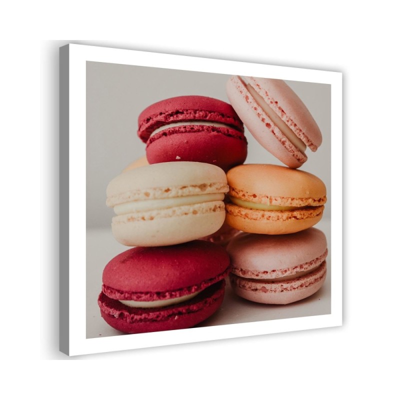 Modern Canvas paintings for the kitchen - Appetising macarons | FEEBY