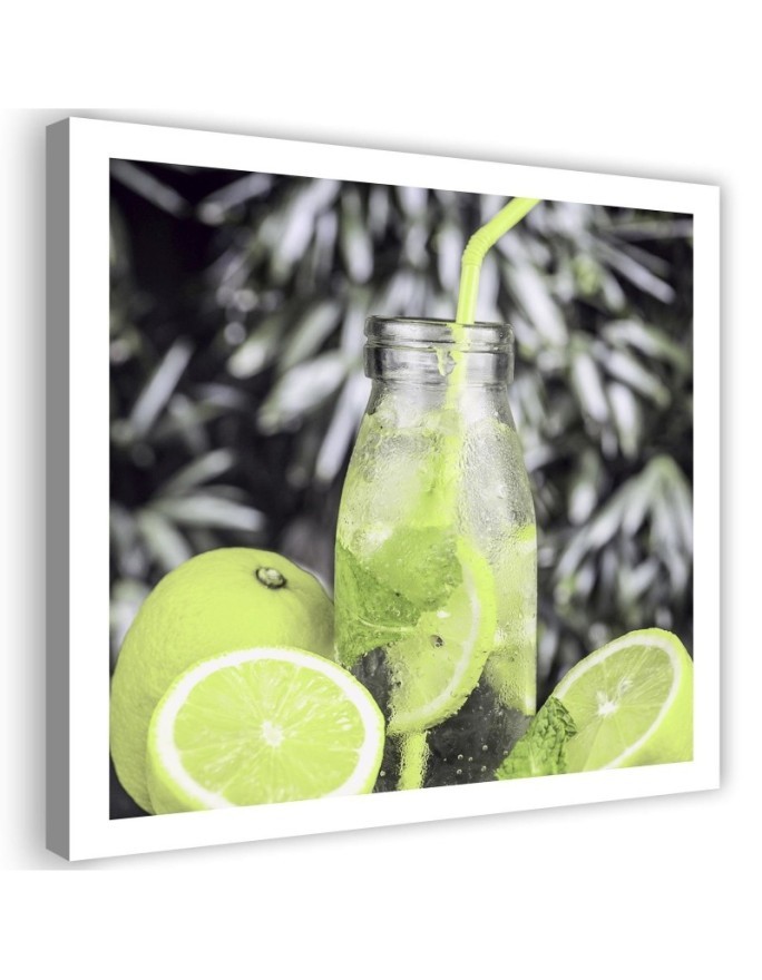Wall Canvas painting for the kitchen - Beverage and limes | FEEBY
