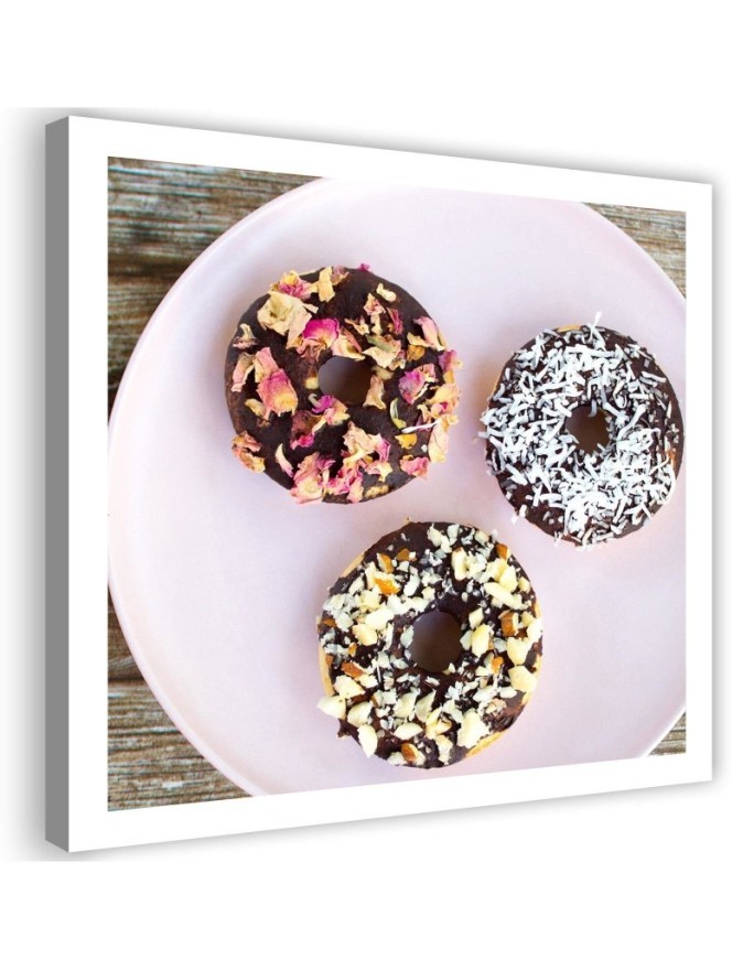 Canvas prints for home kitchen - Three Donuts | FEEBY