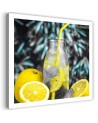 Modern canvas painting - Beverage and lemons | FEEBY