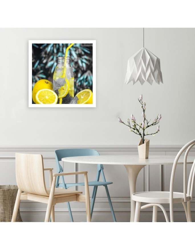 Modern canvas painting - Beverage and lemons | FEEBY