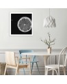 Wall art painting for kitchen - Lemon slice black and white | FEEBY