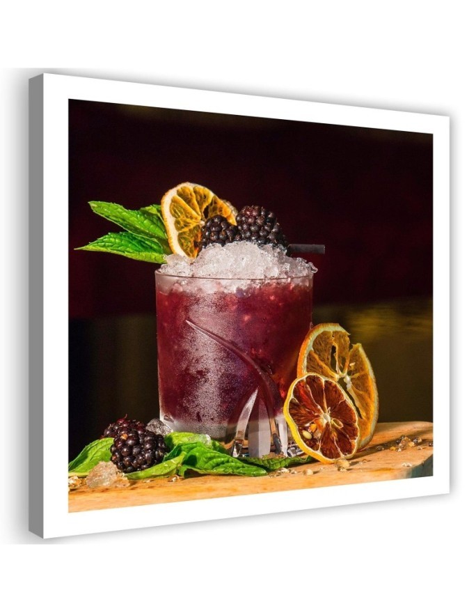 Canvas prints for the kitchen - Drink and lemon slice | FEEBY