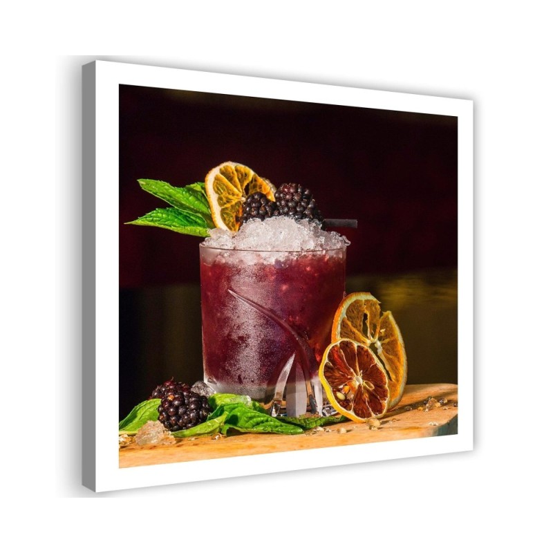Canvas prints for the kitchen - Drink and lemon slice | FEEBY