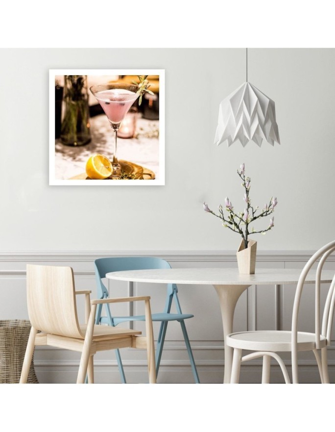 Designer Canvas prints for the home - Glass with pink drink | FEEBY