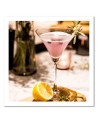 Designer Canvas prints for the home - Glass with pink drink | FEEBY