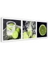 Wall art painting for dining room - Green lemon set | FEEBY