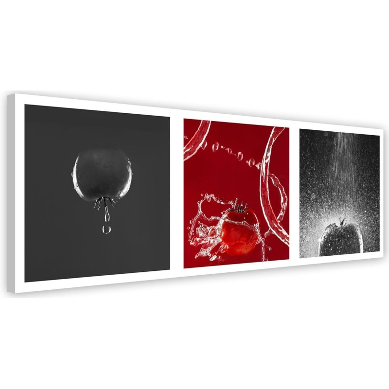 Wall art painting for dining room - Tomatoes water vegetables | FEEBY