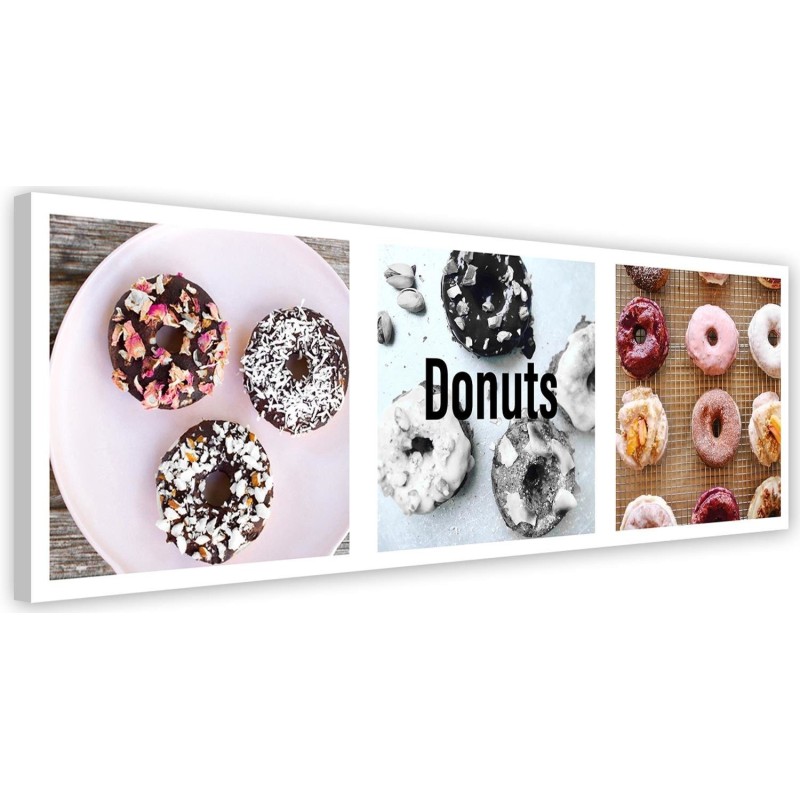 Wall art painting - Colourful donats set | FEEBY