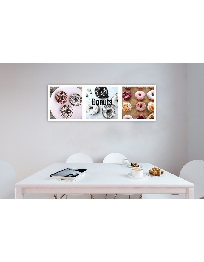 Wall art painting - Colourful donats set | FEEBY