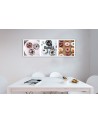 Wall art painting - Colourful donats set | FEEBY
