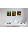 Canvas prints for kitchen or dining room - Juicy papaya set | FEEBY