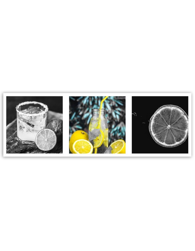Wall art painting for kitchen - Lemons drink | FEEBY