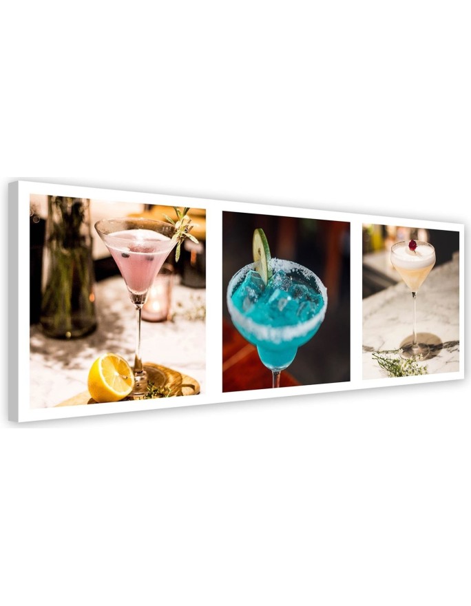 Decorative Canvas painting for bar or pub - Three drinks set | FEEBY